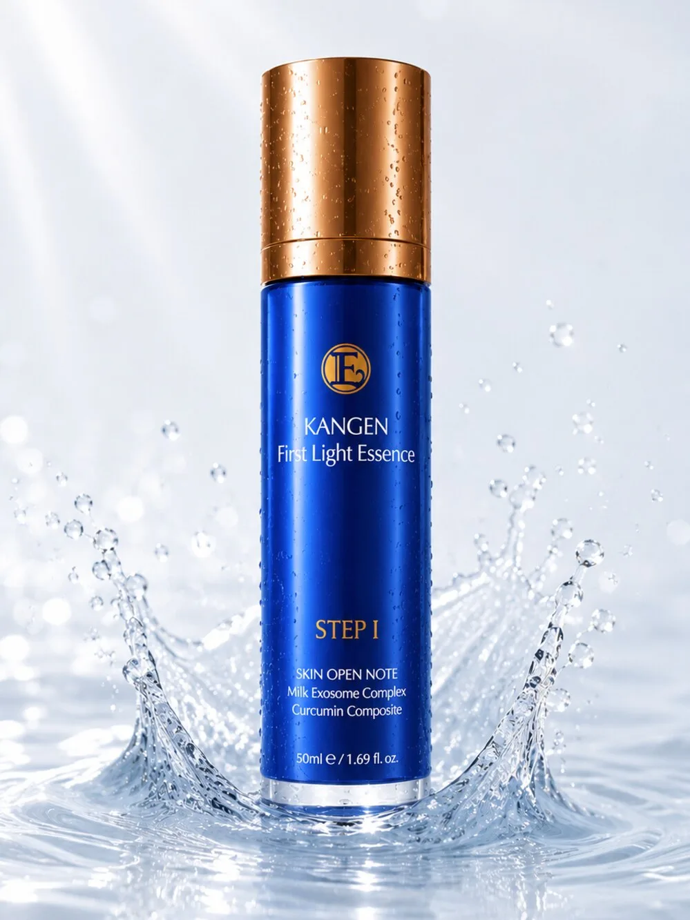 Kangen Beauté First Light Essence (Step 1) — fermented rice extract, Milk Exosome Complex, Curcumin Composite, 50mL