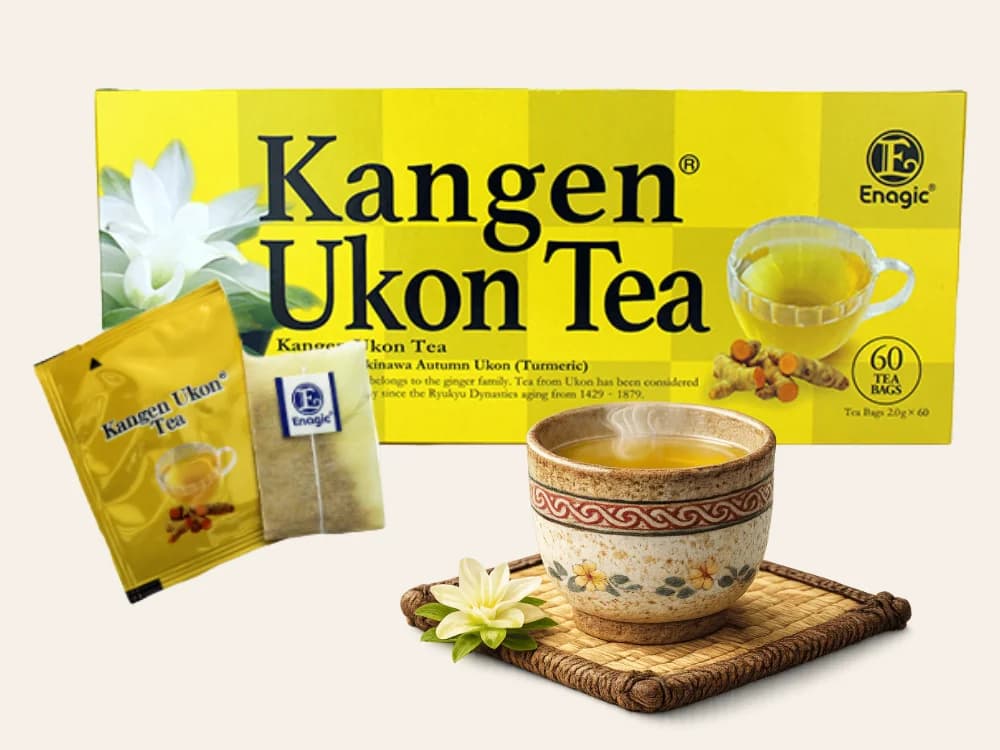 Kangen Ukon Tea — 60 tea bags of Okinawan autumn turmeric, Ryukyu Dynasty tradition since 1429